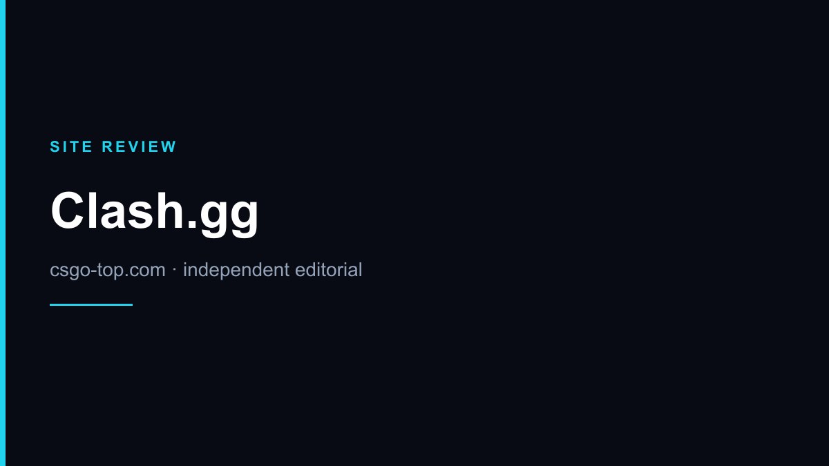 Clash.gg promo code — CSGO Top