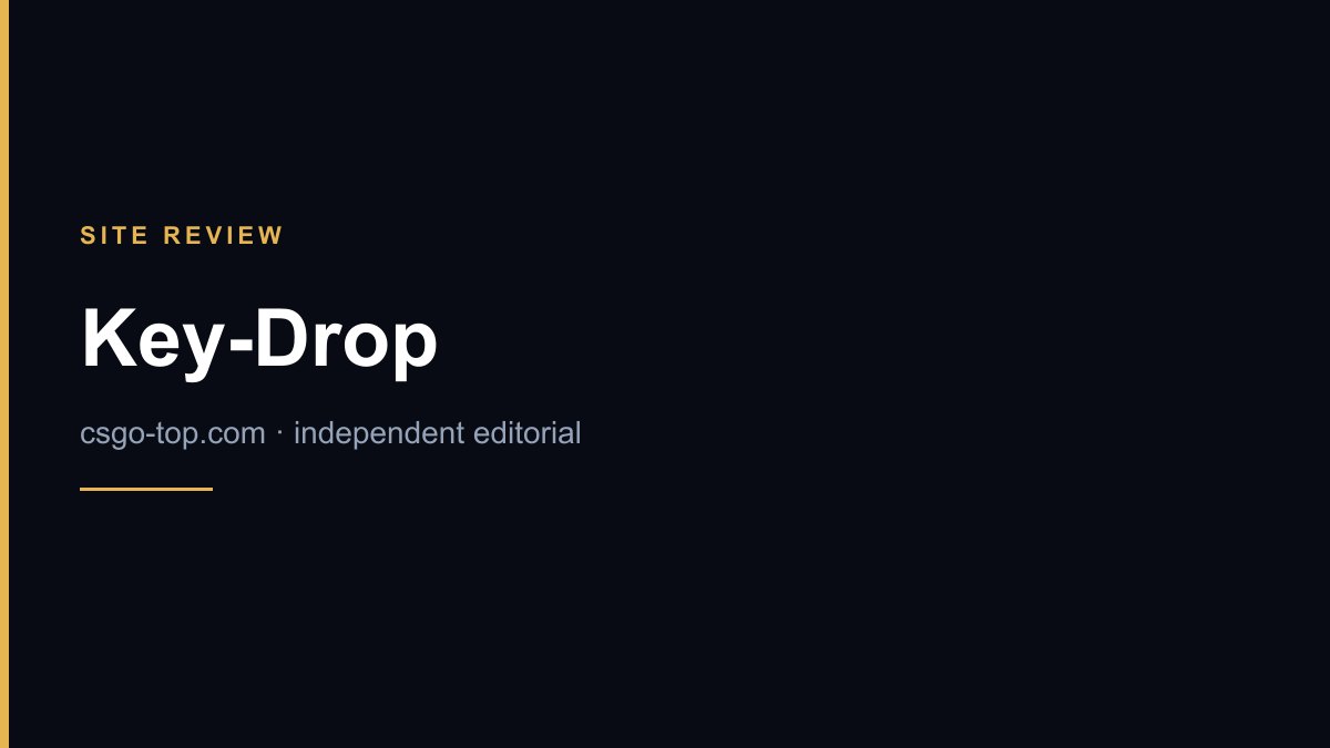 Key-Drop promo code — CSGO Top